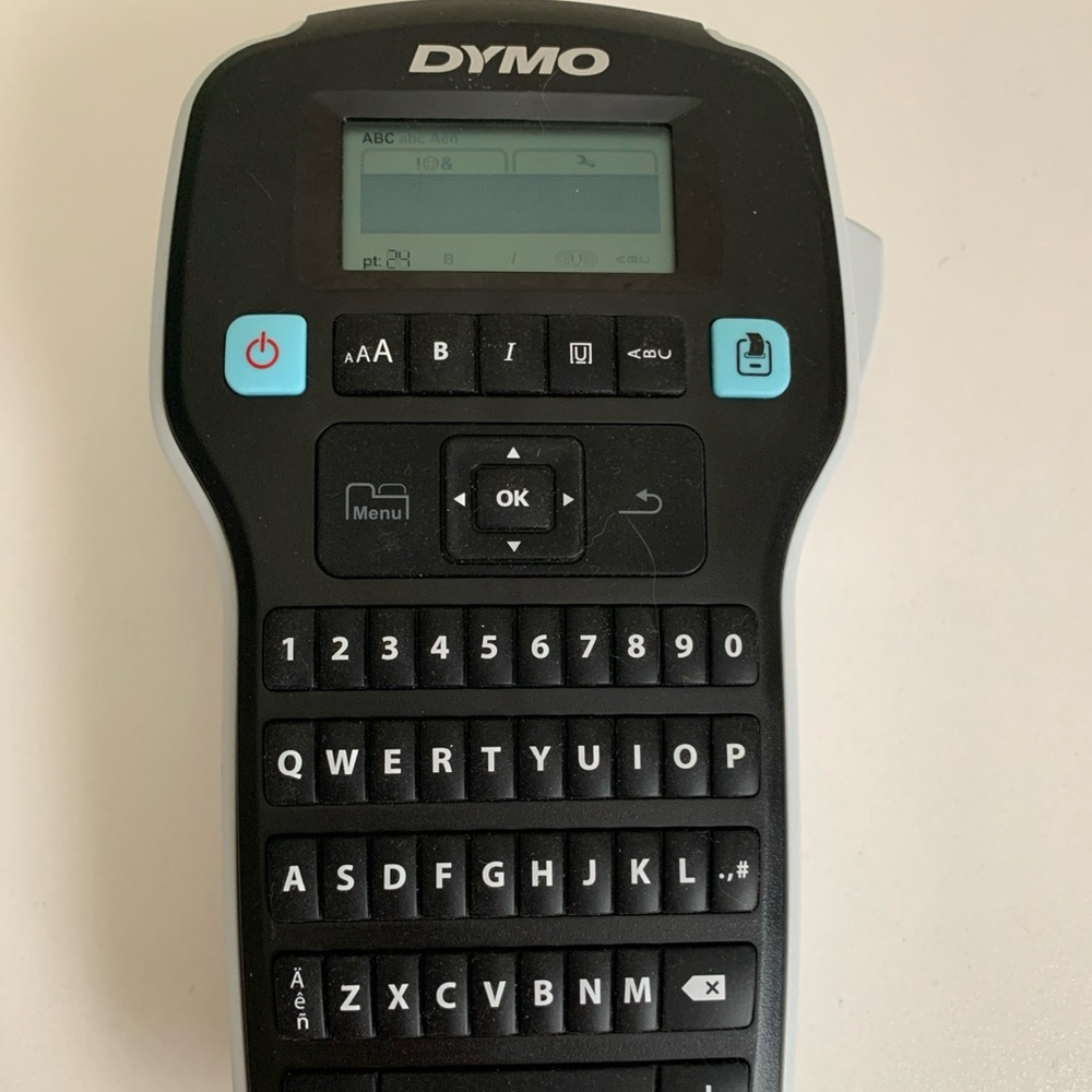 Dymo Electronic Label Maker 160 with Black and Blue Interface